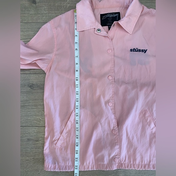 Stussy Women's Peach Windbreaker Jacket size S very good condition - Picture 8 of 10